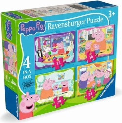 Puzzle 4w1 Świnka Peppa