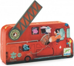DJECO puzzle wóz strażacki 16 elementów