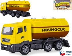 Metalowy model wozu asenizacyjnego 12 cm z napędem typu pull-back