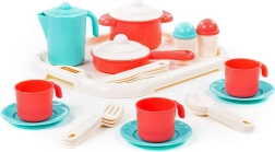 Zestaw do herbaty dla trzech osób z tacą Nastenka