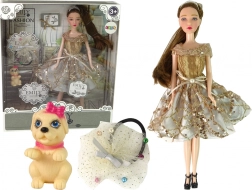 Lalka EMILY z pieskiem i dodatkami