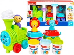 Fisher-Price pociąg z masą plastyczną, 3 kolory
