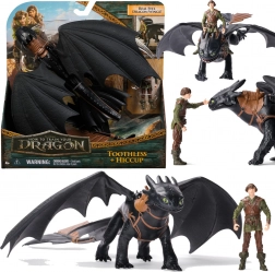 Jak wytresować smoka figurki Toothless i Hiccup 33 cm