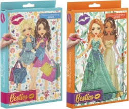 Grafix Diamentowe malowanie Notatnik z motywami dziewcząt