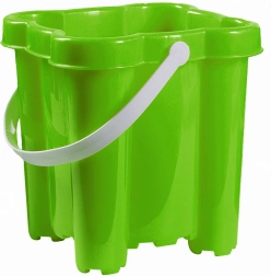 Androni wiaderko zamek z 4 wieżami, wysokość 20 cm – Zielony