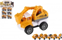 Mini samochody budowlane 6 szt. z napędem