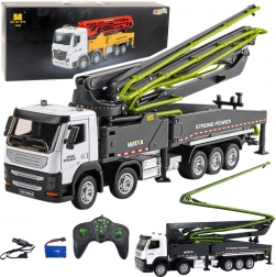 RC betoniarka pompowa HUI NA 1:18, szara