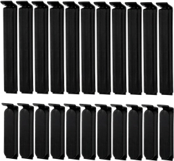 Zestaw klipsów do torebek 22 szt. – 2 rozmiary, czarne