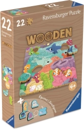 Drewniane puzzle Podwodny świat 22 elementy RAVENSBURGER