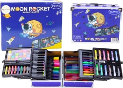 Zestaw artystyczny w rozsuwanym kufrze Cosmos 133 el.