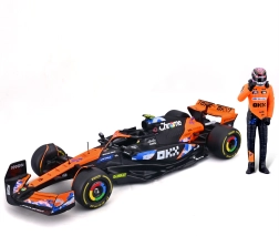 Metalowy model McLaren MCL38 F1 1:24 z figurką kierowcy