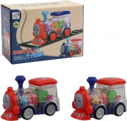 Lokomotywa z Zębatkami na Baterie ze Światłem