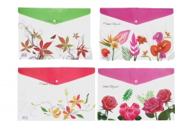 Teczka z zatrzaskiem Kwiat 26x36 cm