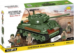 Klocki czołgu SHERMAN M4A2E8 (76)W – 865 elementów