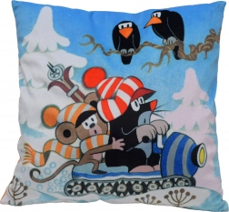 Poduszka Krecik i Myszka na skuterze