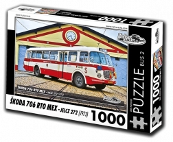 Puzzle RETRO-AUTA Škoda 706 RTO MEX – autobus, 1000 elementów