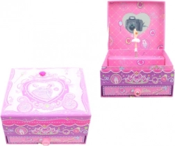 Muzyczna szkatułka na biżuterię księżniczka z baletnicą