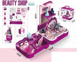 Kosmetyczny kuferek z toaletką dla dziewczynek