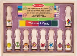 Melissa & Doug – luksusowy zestaw drewnianych stempli dla dzieci