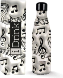 Biała termoska Music 500 ml
