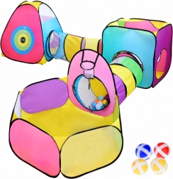 mega centrum zabawy 5w1 – dziecięce składane namioty z tunelami i elementami do zabawy