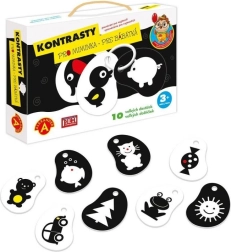 Alexander Kontrasty – czarno-białe stymulacyjne karty dla niemowląt