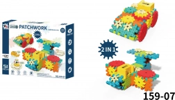 Kreatywny zestaw konstrukcyjny STEAM 51 szt. z kołami zębatymi i silniczkiem