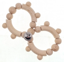 Drewniane grzechotka z dzwoneczkiem od Hess