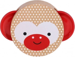 Drewniana tamburynka z małpką PETIT COLLAGE