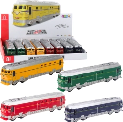 Zabawkowy pociąg na baterie ze światłami i realistycznymi dźwiękami