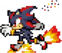Jixelz REMIX – plastikowe pikselowe puzzle SONIC: Runnin' Shadow