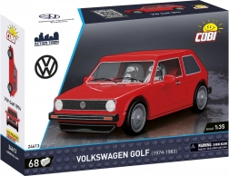 Klocki konstrukcyjne COBI Volkswagen Golf 1974–1983 1:35, 68 elementów