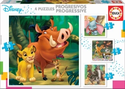 Educa puzzle Disney bajki 4w1