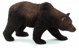 Realistyczna figurka niedźwiedzia grizzly
