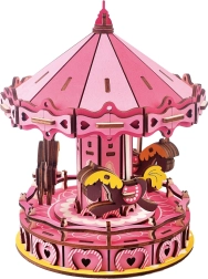 Drewniane 3D Puzzle Karuzela