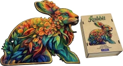 Drewniane puzzle wkładane – królik