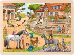 Puzzle Goki 96 elementów Centrum jeździeckie