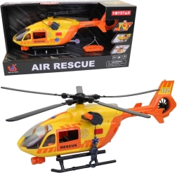 Helikopter ratunkowy ze światłem i dźwiękiem, funkcjonalna winda i wirnik