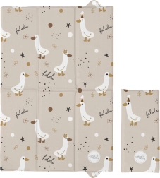 Ceba Baby podróżna składana mata do przewijania Basic Crazy Ducks 60 × 40 cm