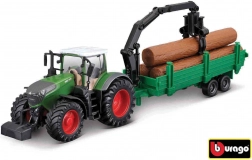 Bburago 1:50 Farma Traktor Fendt 1050 Vario + wyciągarka do drzew