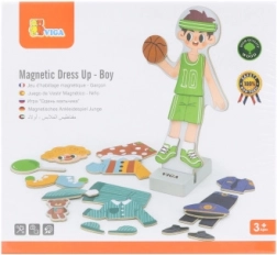 VIGA magnetyczny zestaw do przebierania – chłopiec