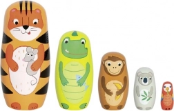 drewniana matrioszka tygr Tavi i przyjaciele Goki