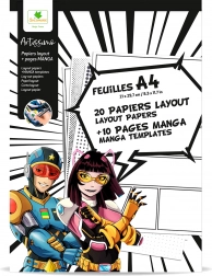 Artissimo - Papiery A4 do rysunku mangi z teksturami