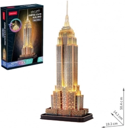 Świecące 3D puzzle Empire State Building, edycja nocna, 37 elementów