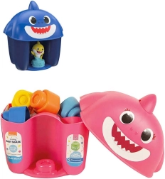 Clementoni Clemmy Baby Shark miękkie klocki z figurką w wiaderku - 1 sztuka