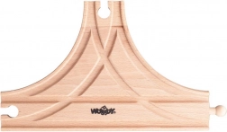 Rozjazd torowy „T” do drewnianych kolejek