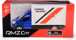 Metalowy model dostawczego EXPRESS DELIVERY 1:43 niebieski z napędem pull-back