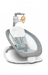 Leżaczek niemowlęcy Pascal od LIONELO – Szary