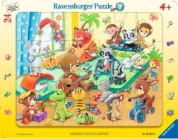RAVENSBURGER Puzzle Zwierzęce przedszkole 24 elementy