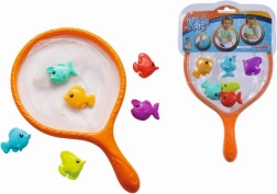 Podbierak z kolorowymi rybkami